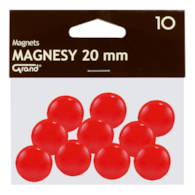Magnes 20mm GRAND czerwony 10 szt