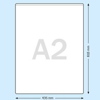 Obwoluta do teczki portfolio transparentna A2