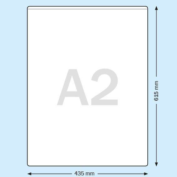 Obwoluta do teczki portfolio transparentna A2