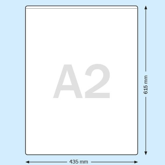 Obwoluta do teczki portfolio transparentna A2