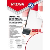 Okładki do bindowania OFFICE PRODUCTS, PVC, A4, 150mikr., 100szt., transparentne