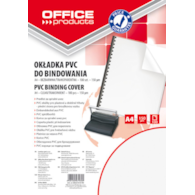 Okładki do bindowania OFFICE PRODUCTS, PVC, A4, 150mikr., 100szt., transparentne