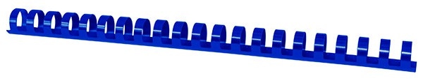 Grzbiety do bindowania OFFICE PRODUCTS, A4, 16mm (145 kartek), 100 szt., niebieskie