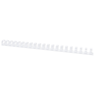 Grzbiety do bindowania OFFICE PRODUCTS, A4, 16mm (145 kartek), 100 szt., białe