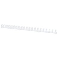 Grzbiety do bindowania OFFICE PRODUCTS, A4, 19mm (165 kartek), 100 szt., białe
