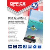 Folia do laminowania OFFICE PRODUCTS, A6, 2x100mikr., błyszcząca, 100szt., transparentna