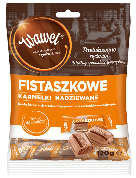 Wawel karmelki nadziewane Fistaszkowe 1 kg