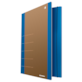 Teczka z gumką DONAU Life, Karton, A4, 500gsm, 3-skrz., niebieski