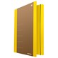 Teczka z gumką DONAU Life, Karton, A4, 500gsm, 3-skrz., żółty