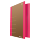 Teczka z gumką DONAU Life, Karton, A4, 500gsm, 3-skrz., różowa