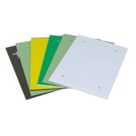 Fascykuła DONAU z etykietą, tektura/PP, A4, mix kolorów