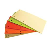 Przekładki OFFICE PRODUCTS, karton, 1/3 A4, 235x105mm, 100szt., mix kolorów