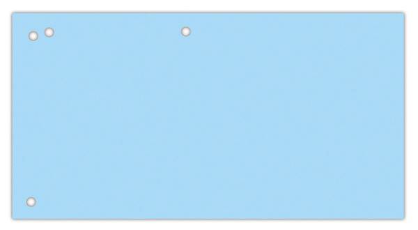 Przekładki OFFICE PRODUCTS, karton, 1/3 A4, 240x105mm, 100szt., niebieskie