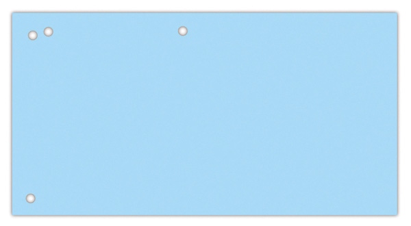 Przekładki OFFICE PRODUCTS, karton, 1/3 A4, 240x105mm, 100szt., niebieskie