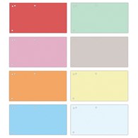 Przekładki OFFICE PRODUCTS, karton, 1/3 A4, 240x105mm, 100szt., mix kolorów