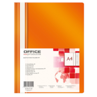 Skoroszyt OFFICE  PP, A4, miękki, 100/170mikr., pomar PRODUCTS81