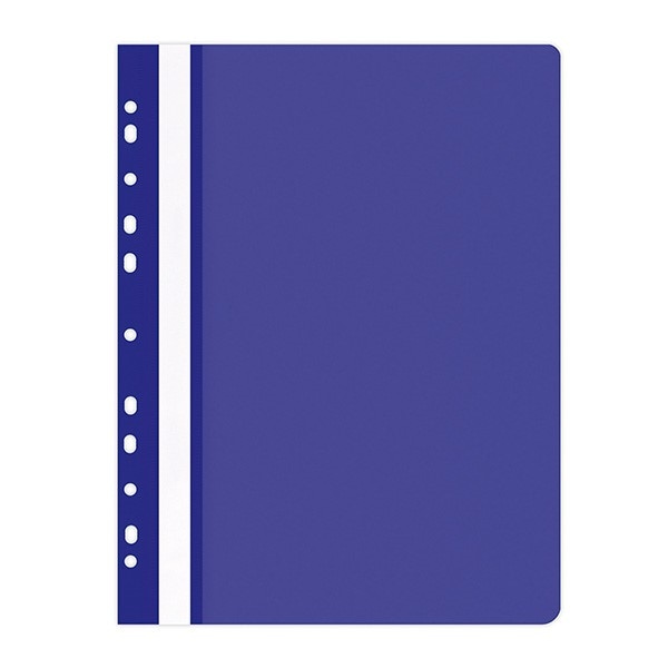Skoroszyt OFFICE PRODUCTS, PP, A4, miękki, 100/170mikr., wpinany, niebieski