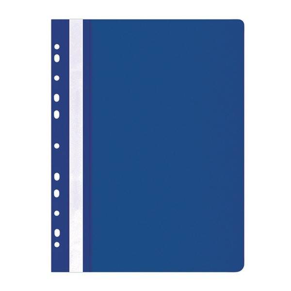 Skoroszyt OFFICE PRODUCTS, PP, A4, miękki, 100/170mikr., wpinany, granatowy