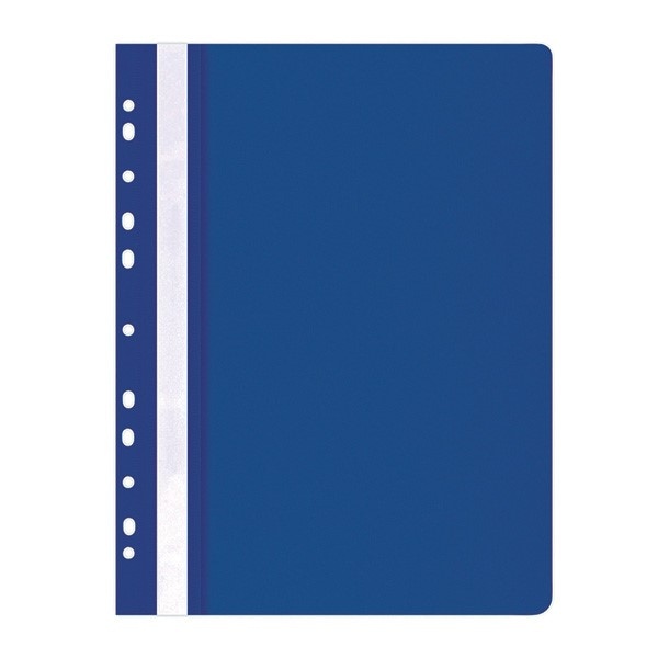 Skoroszyt OFFICE PRODUCTS, PP, A4, miękki, 100/170mikr., wpinany, granatowy