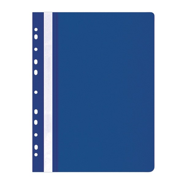 Skoroszyt OFFICE PRODUCTS, PP, A4, miękki, 100/170mikr., wpinany, granatowy