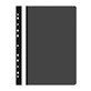 Skoroszyt OFFICE PRODUCTS, PP, A4, miękki, 100/170mikr., wpinany, czarny