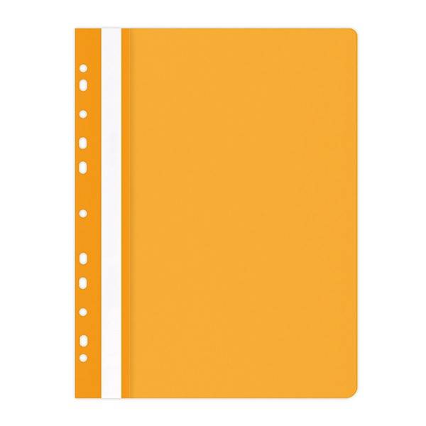 Skoroszyt OFFICE PRODUCTS, PP, A4, miękki, 100/170mikr., wpinany, pomarańczowy