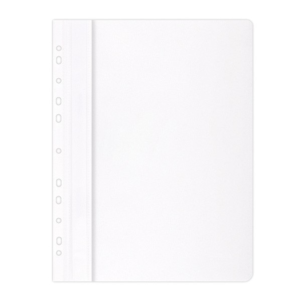 Skoroszyt OFFICE PRODUCTS, PP, A4, miękki, 100/170mikr., wpinany, biały
