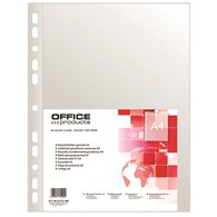 Koszulki na dokumenty OFFICE PRODUCTS, PP, A4, groszkowe, 40mikr., 100szt.