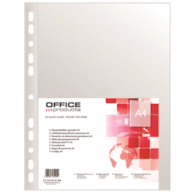 Koszulki na dokumenty OFFICE PRODUCTS, PP, A4, groszkowe, 40mikr., 100szt.