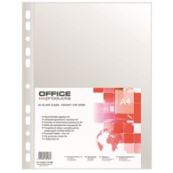 Koszulki na dokumenty OFFICE PRODUCTS, PP, A4, krystal, 40mikr., 100szt.