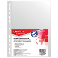 Koszulki na dokumenty OFFICE PRODUCTS,  PP,  A4,  krystal,  55mikr.,  100szt.