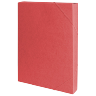 Teczka z gumką przestrz. OFFICE PRODUCTS, preszpan, A4/40, 450gsm, czerwona