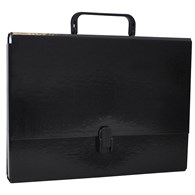 Teczka-pudełko OFFICE PRODUCTS, PP, A4/5cm, z rączką i zamkiem, czarna
