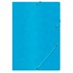 Teczka z gumką OFFICE PRODUCTS, preszpan, A4, 390gsm, 3-skrz., niebieska