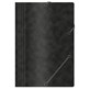 Teczka z gumką OFFICE PRODUCTS, preszpan, A4, 390gsm, 3-skrz., czarna