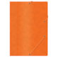 Teczka z gumką OFFICE PRODUCTS, preszpan, A4, 390gsm, 3-skrz., pomarańczowa