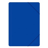 Teczka z gumką OFFICE PRODUCTS, A4, PP, 500mikr., 3-skrz., niebieska