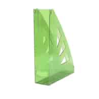 Pojemnik na dokumenty OFFICE PRODUCTS, ażurowy, A4/70mm, transparentny zielony