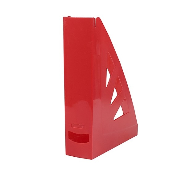 Pojemnik na dokumenty OFFICE PRODUCTS, ażurowy, A4/70mm, czerwony