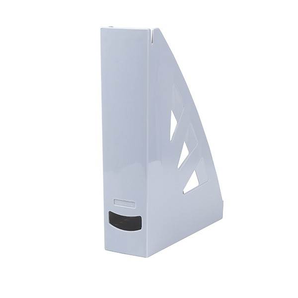 Pojemnik na dokumenty OFFICE PRODUCTS, ażurowy, A4/70mm, szary