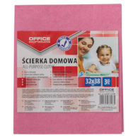 Ścierka domowa OFFICE PRODUCTS, wiskoza 70%, gr. 80g/mkg, 32x38cm, 3szt., mix kolorów