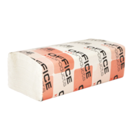 Ręczniki składane ZZ celulozowe OFFICE PRODUCTS, 2-warstwowe, 3000 listków, 20szt., białe