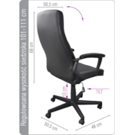 Fotel biurowy OFFICE PRODUCTS Crete, czarny