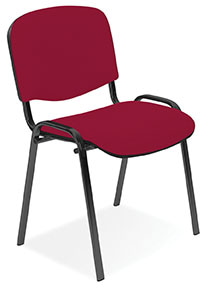 Krzesło konferencyjne OFFICE PRODUCTS Kos Premium, bordowe