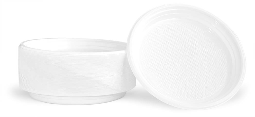 Talerz plastikowy OFFICE PRODUCTS, śr. 22cm, 100 szt., biały