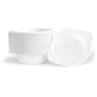 Flaczarka plastikowa OFFICE PRODUCTS, 500ml, śr. 16cm, 100 szt., biała