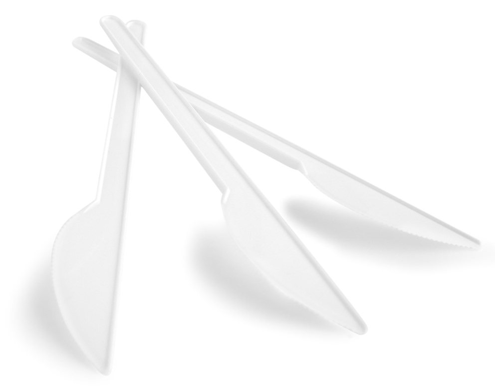 Nóż plastikowy OFFICE PRODUCTS, 17cm, 100szt., biały