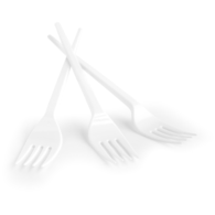 Widelec plastikowy OFFICE PRODUCTS, 17cm, 100szt., biały