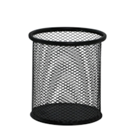 Pojemnik na długopisy DONAU Office Set, metalowy, czarny