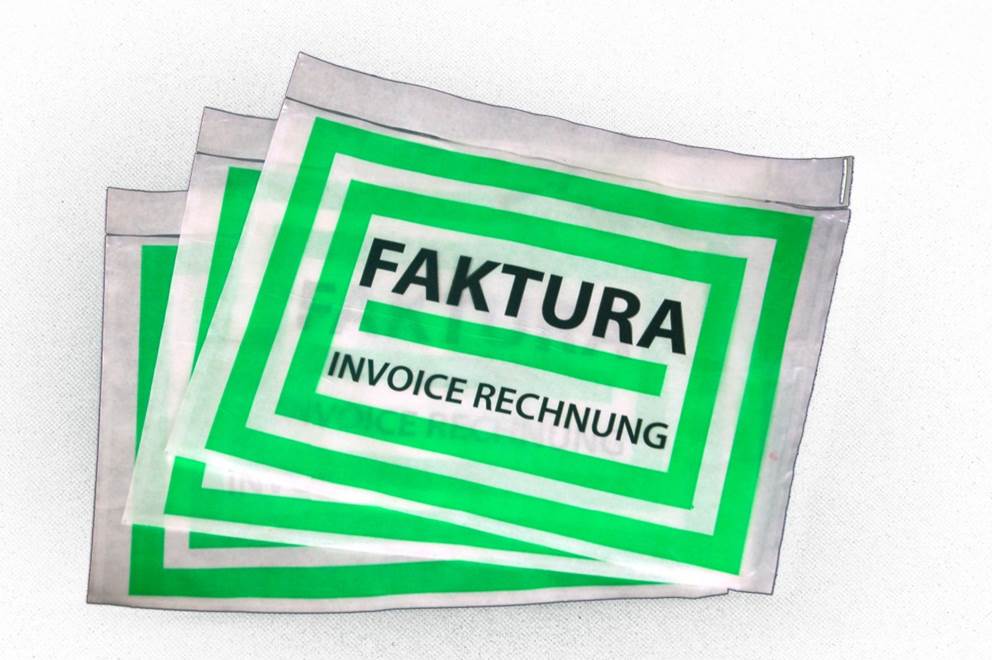 Koperta kurierska C5 DOCUFIX 230X160+25 Nadruk FAKTURA